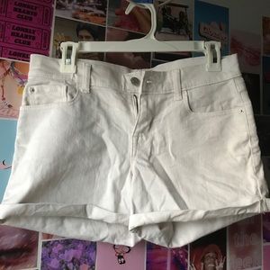 Women’s White Jean Shorts